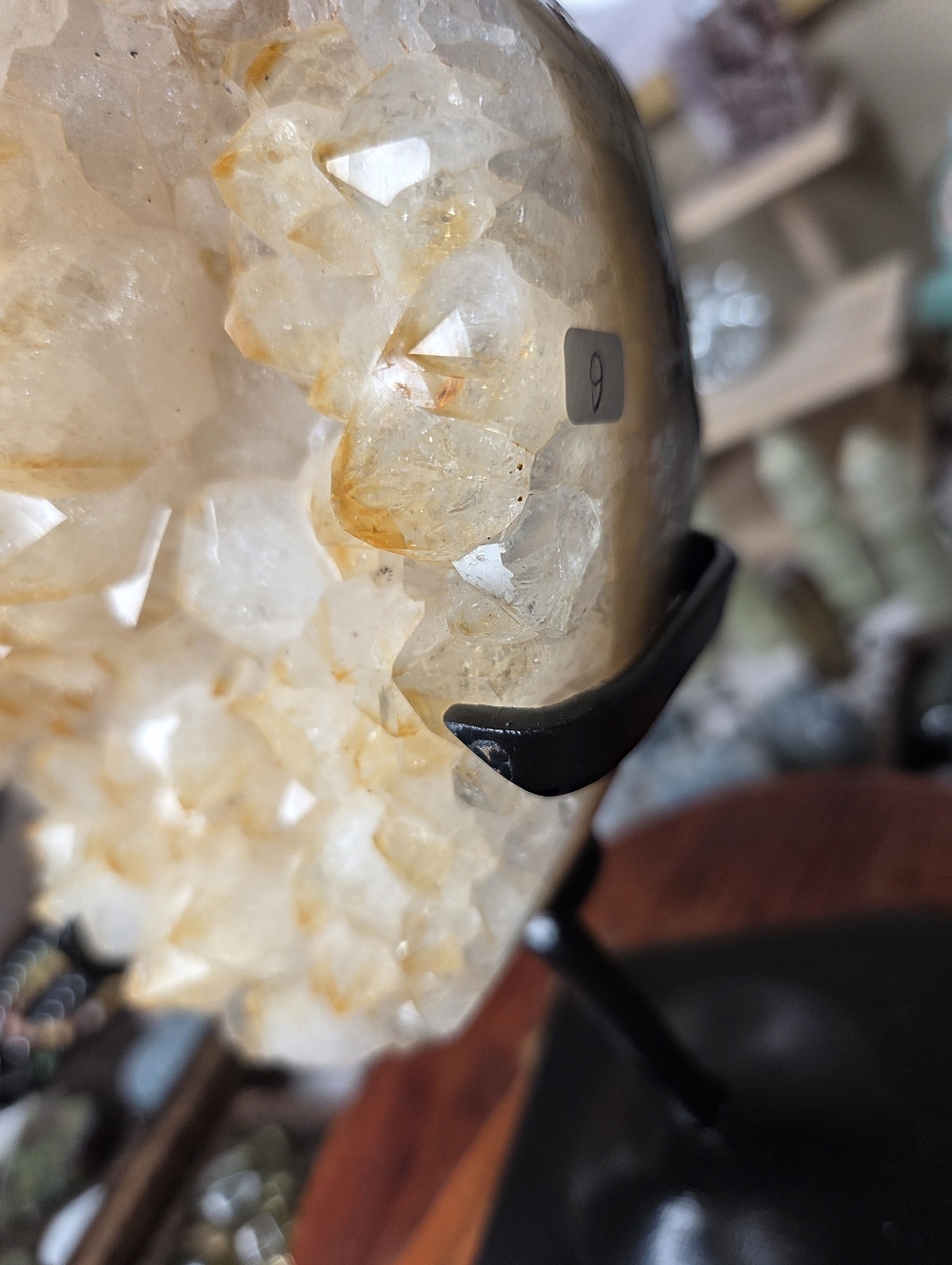 Citrine Heart on Stand - Picture 4 of 10
